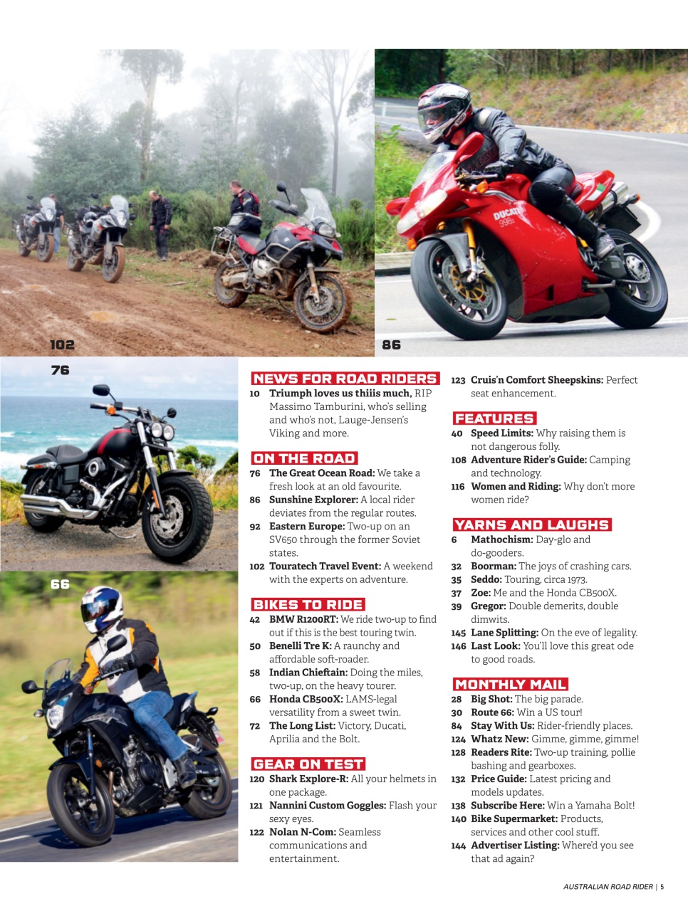 Australian Road Rider Preview Pages