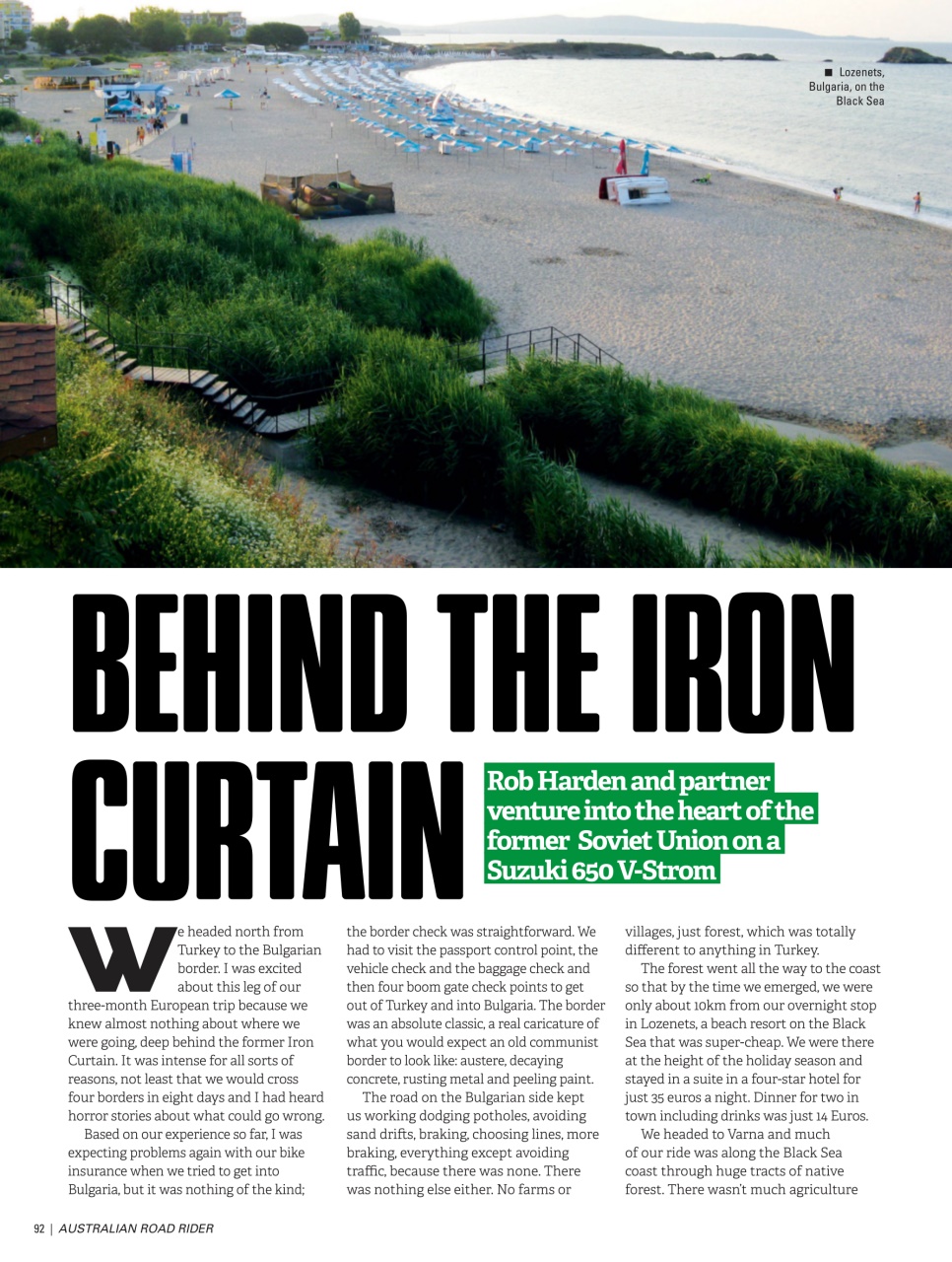 Australian Road Rider Preview Pages