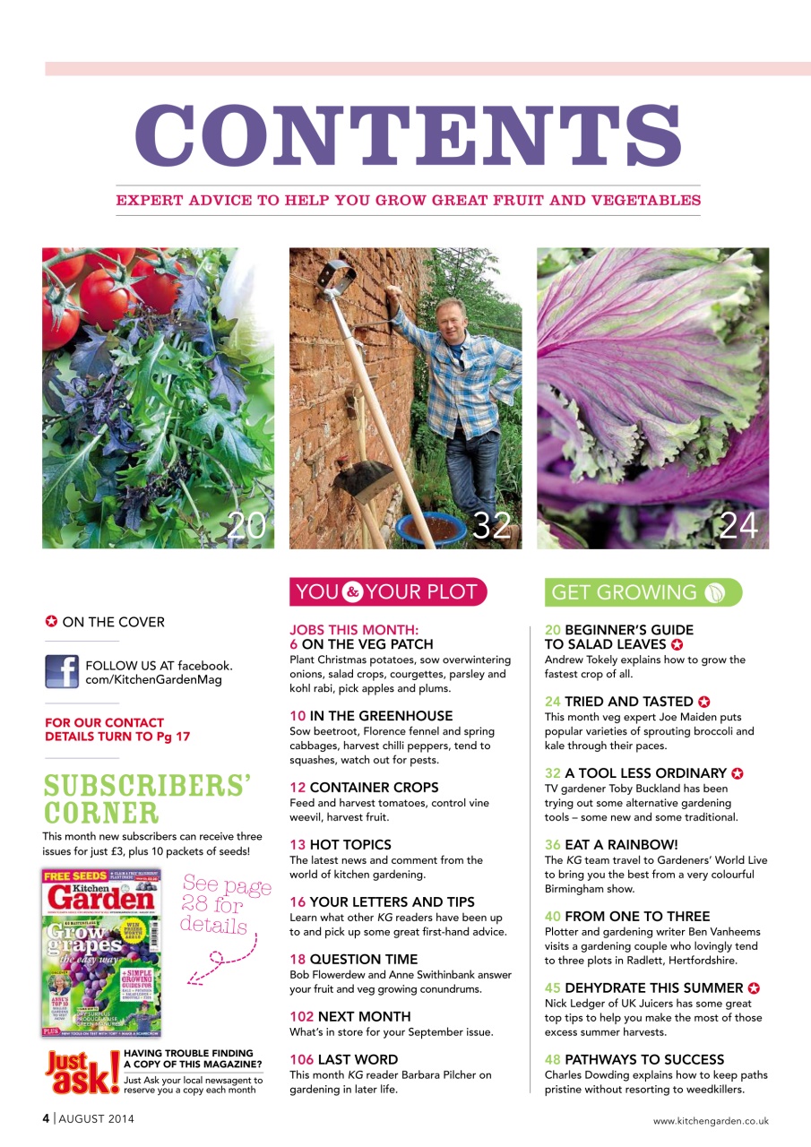 Kitchen Garden Magazine Preview Pages