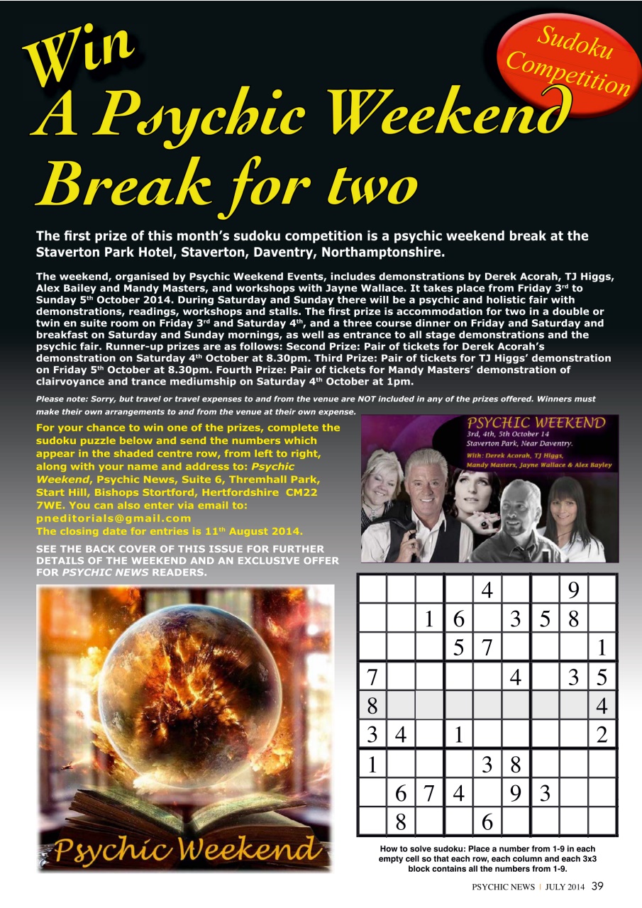 Psychic News Preview Pages