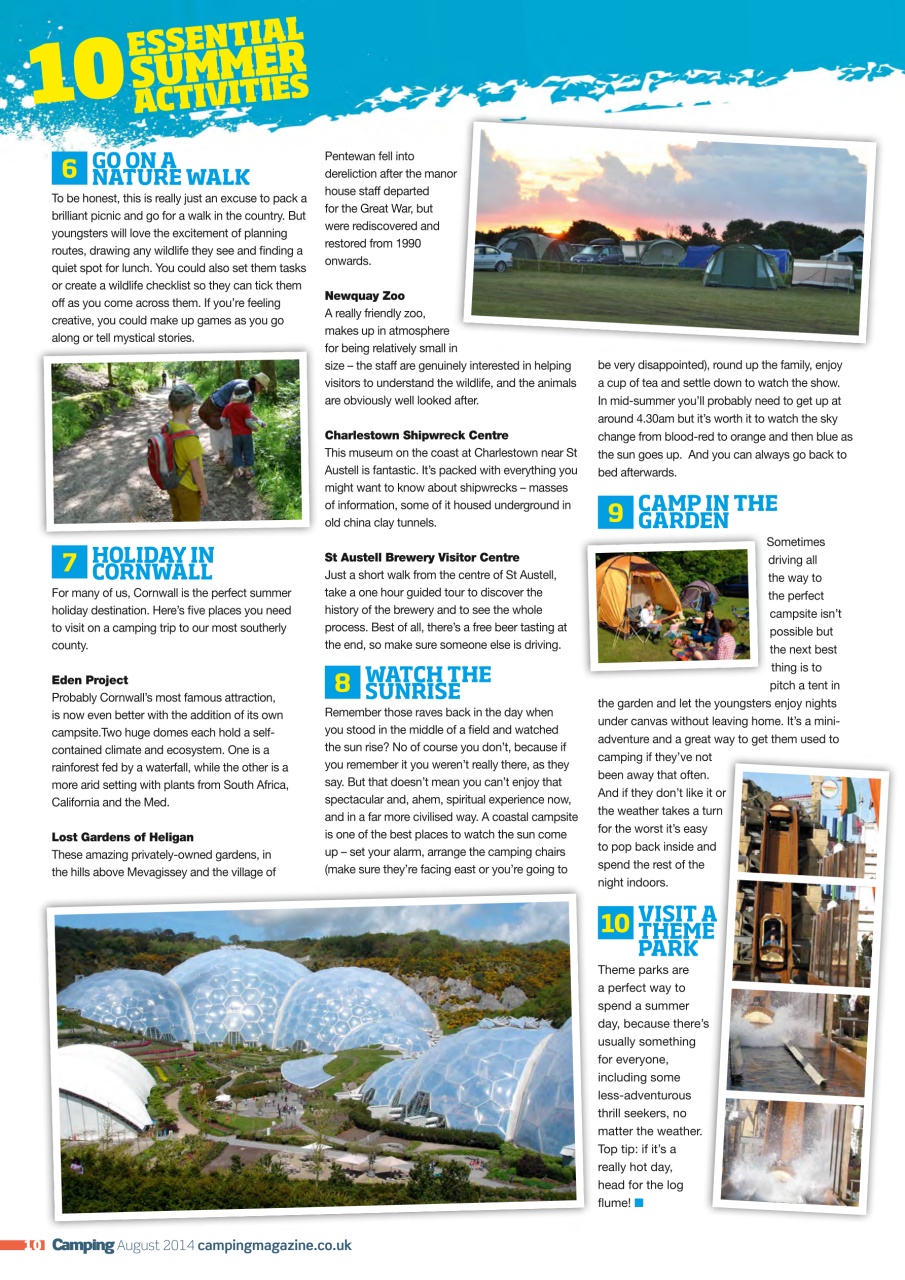 Camping Preview Pages