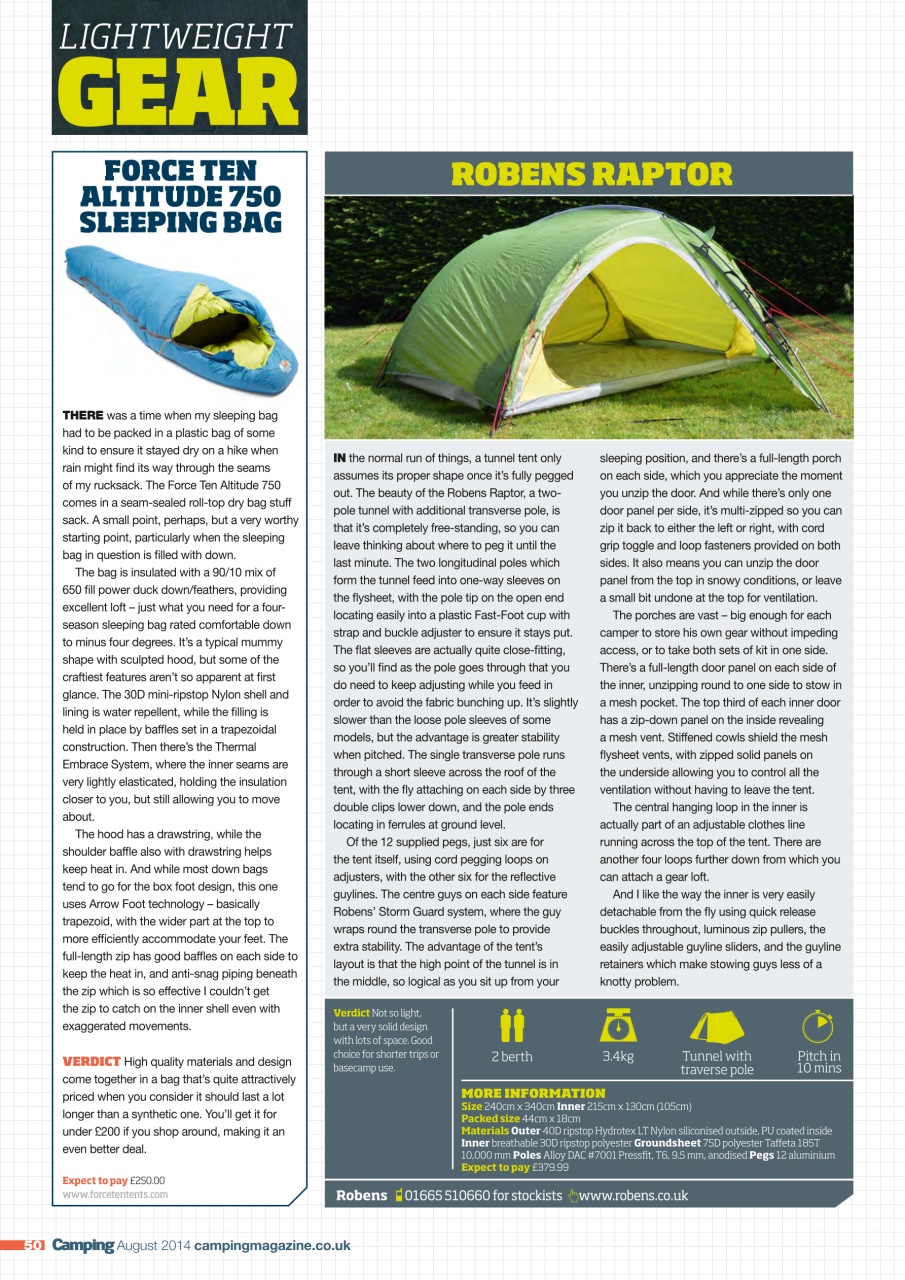 Camping Preview Pages