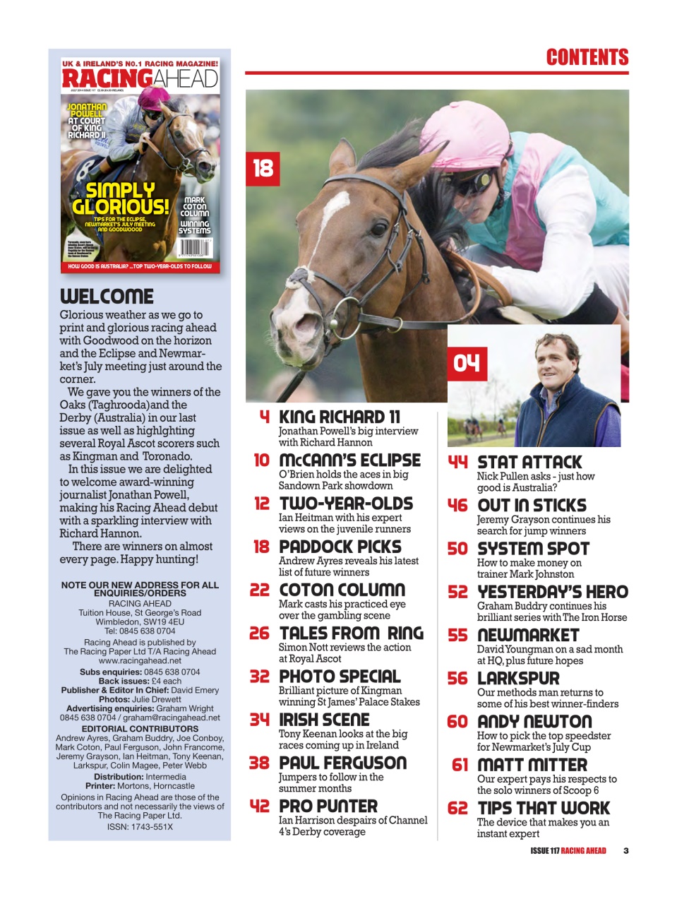 Racing Ahead Preview Pages