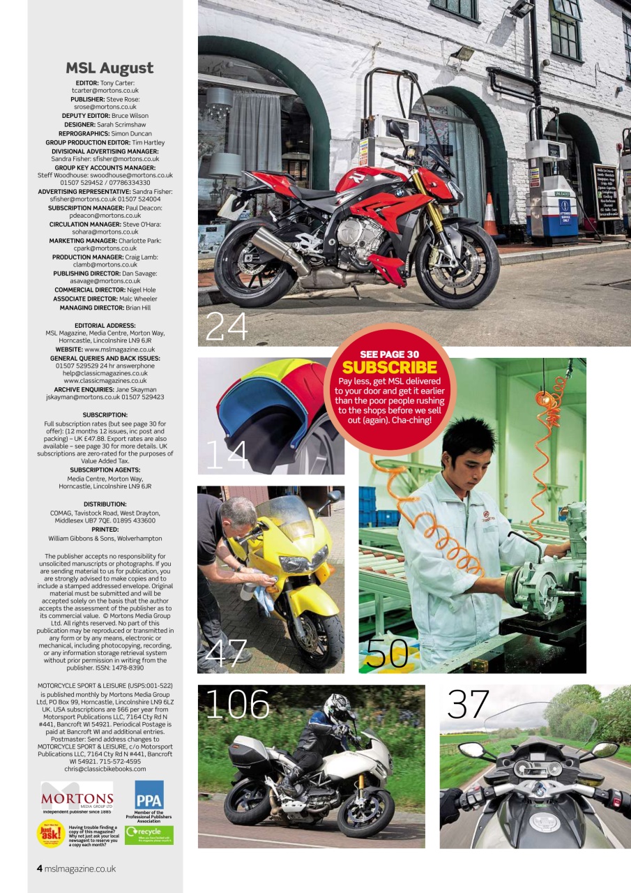 Motorcycle Sport & Leisure Preview Pages