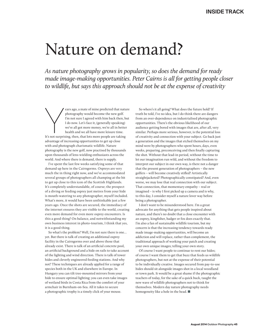 Outdoor Photography Preview Pages