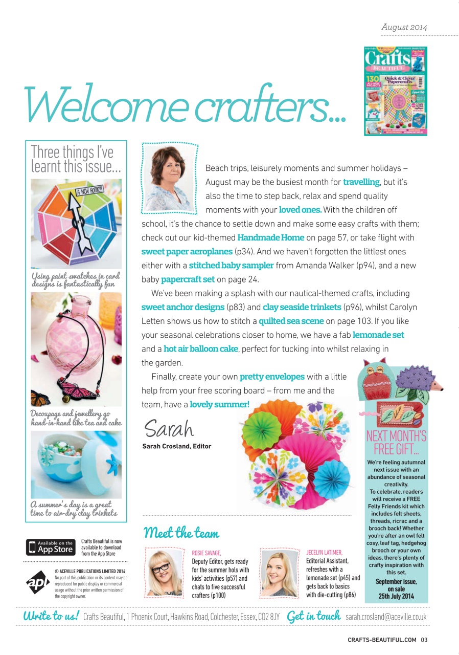 Crafts Beautiful Preview Pages