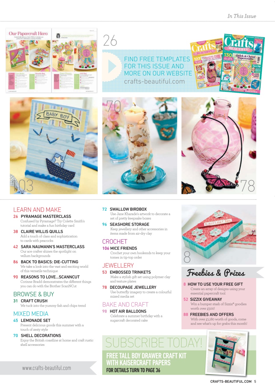 Crafts Beautiful Preview Pages