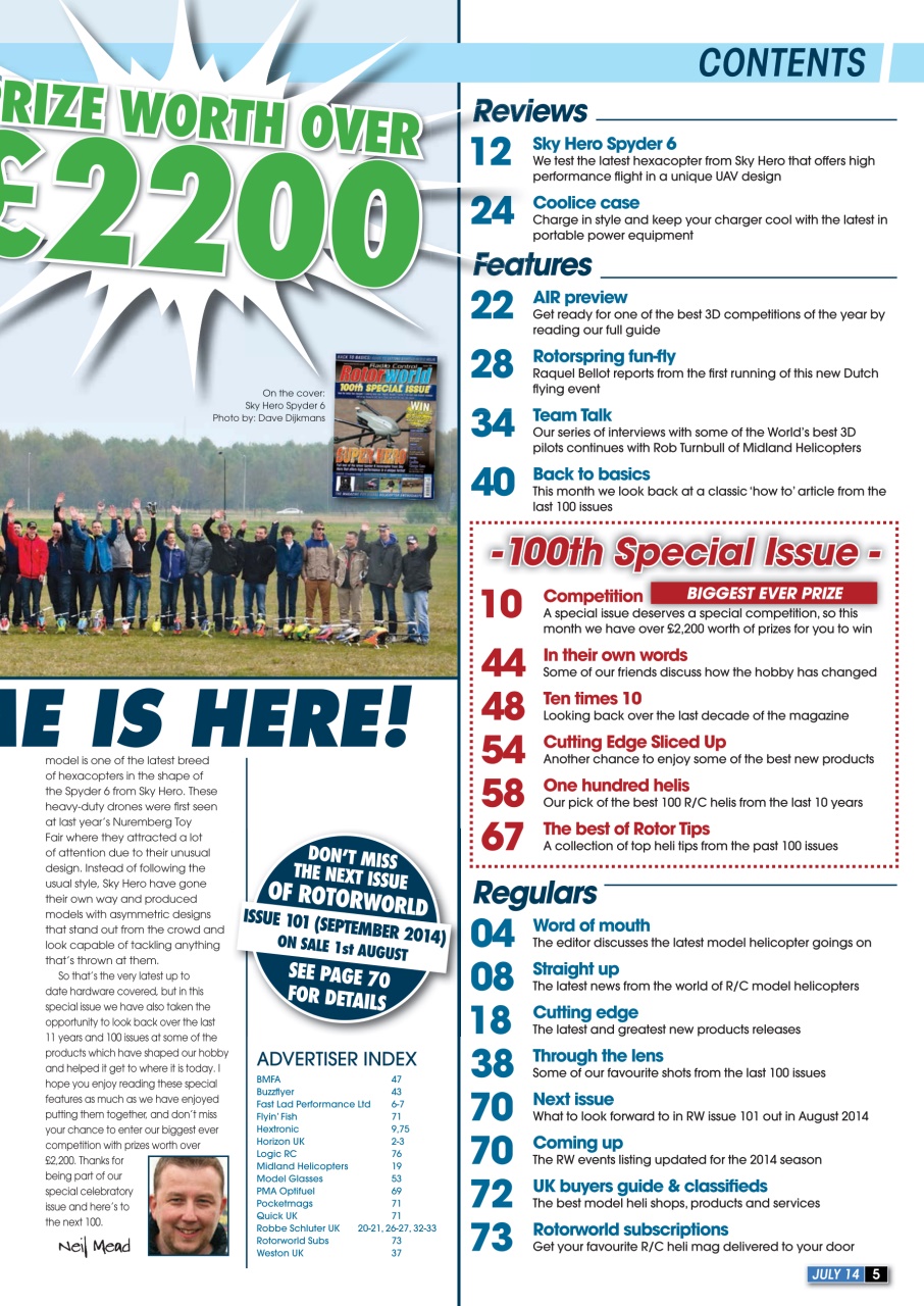 Radio Control Rotor World Preview Pages