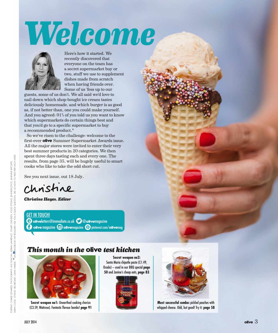 Olive Magazine Preview Pages