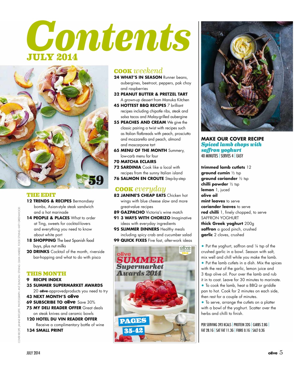 Olive Magazine Preview Pages