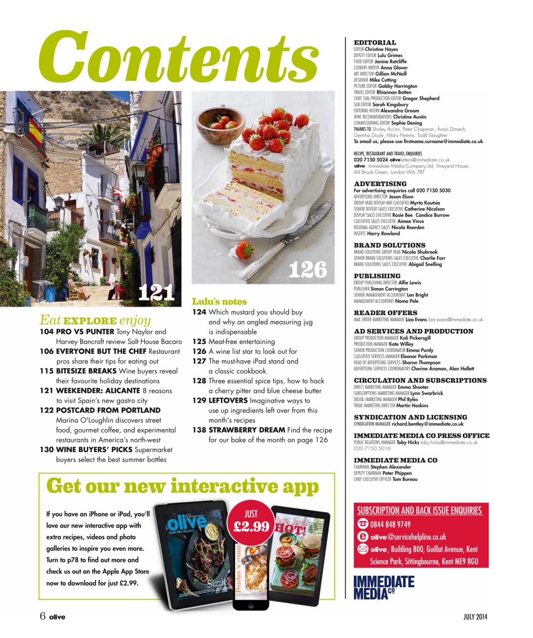 Olive Magazine Preview Pages