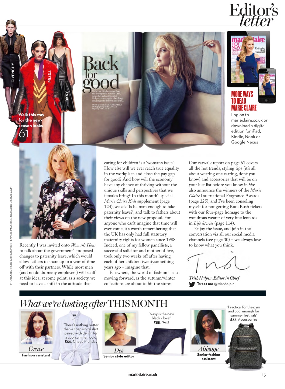Marie Claire Preview Pages