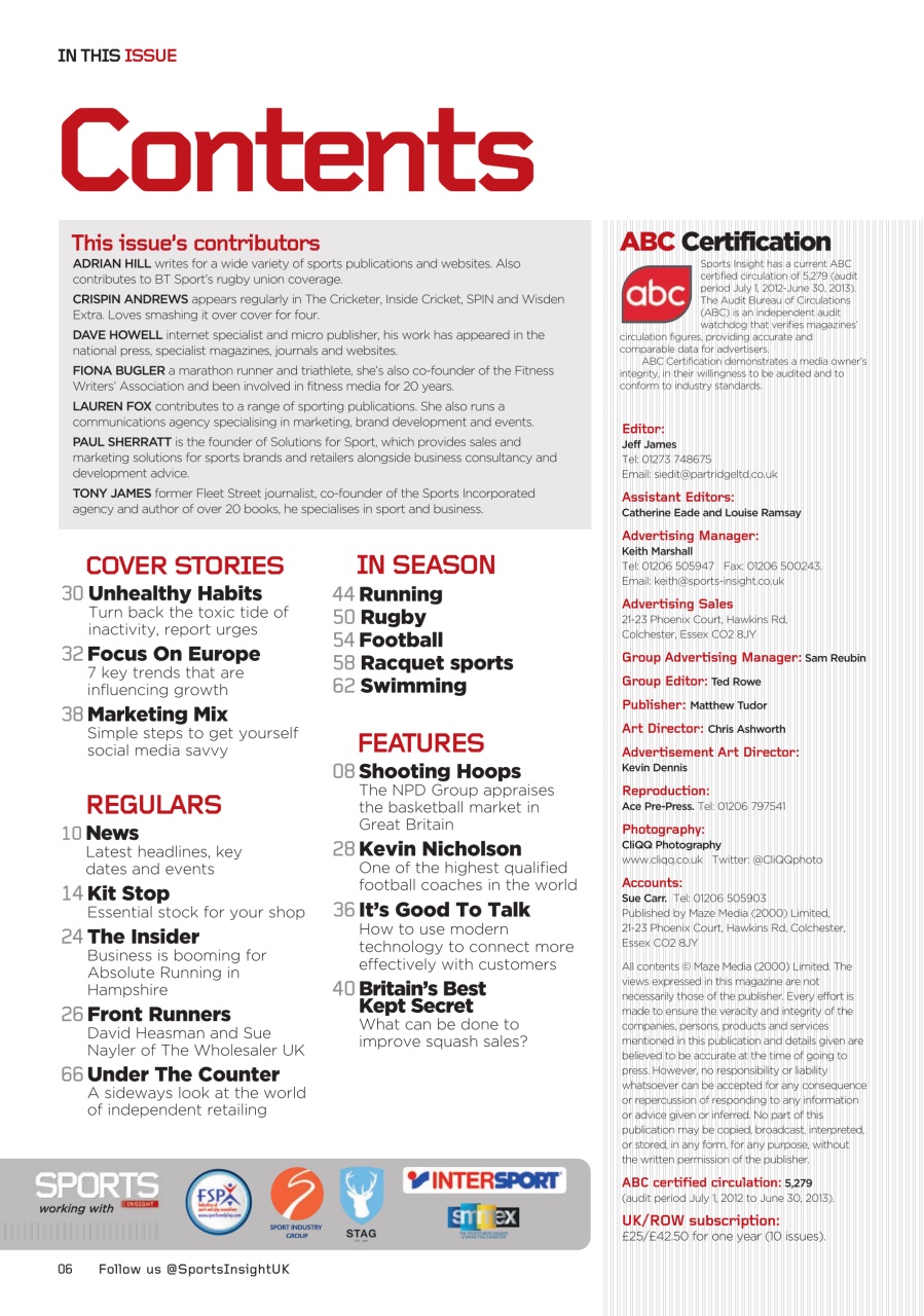 Sports Insight Preview Pages