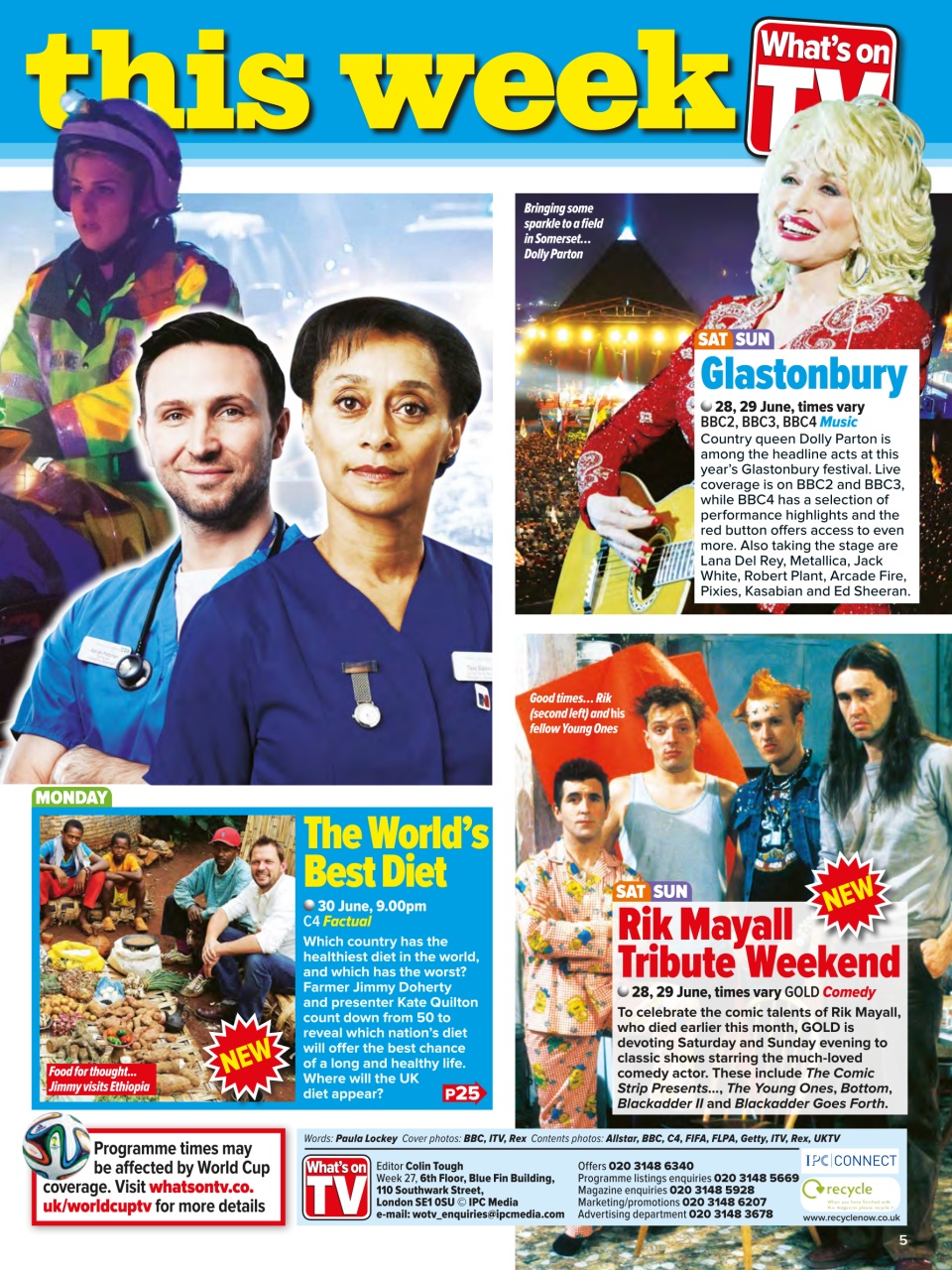 What's on TV Preview Pages