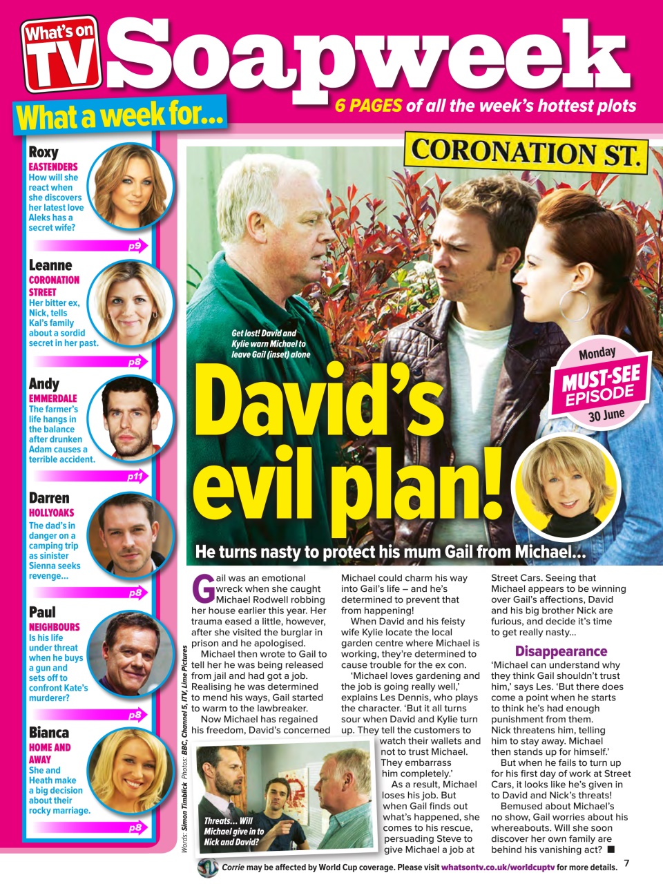 What's on TV Preview Pages