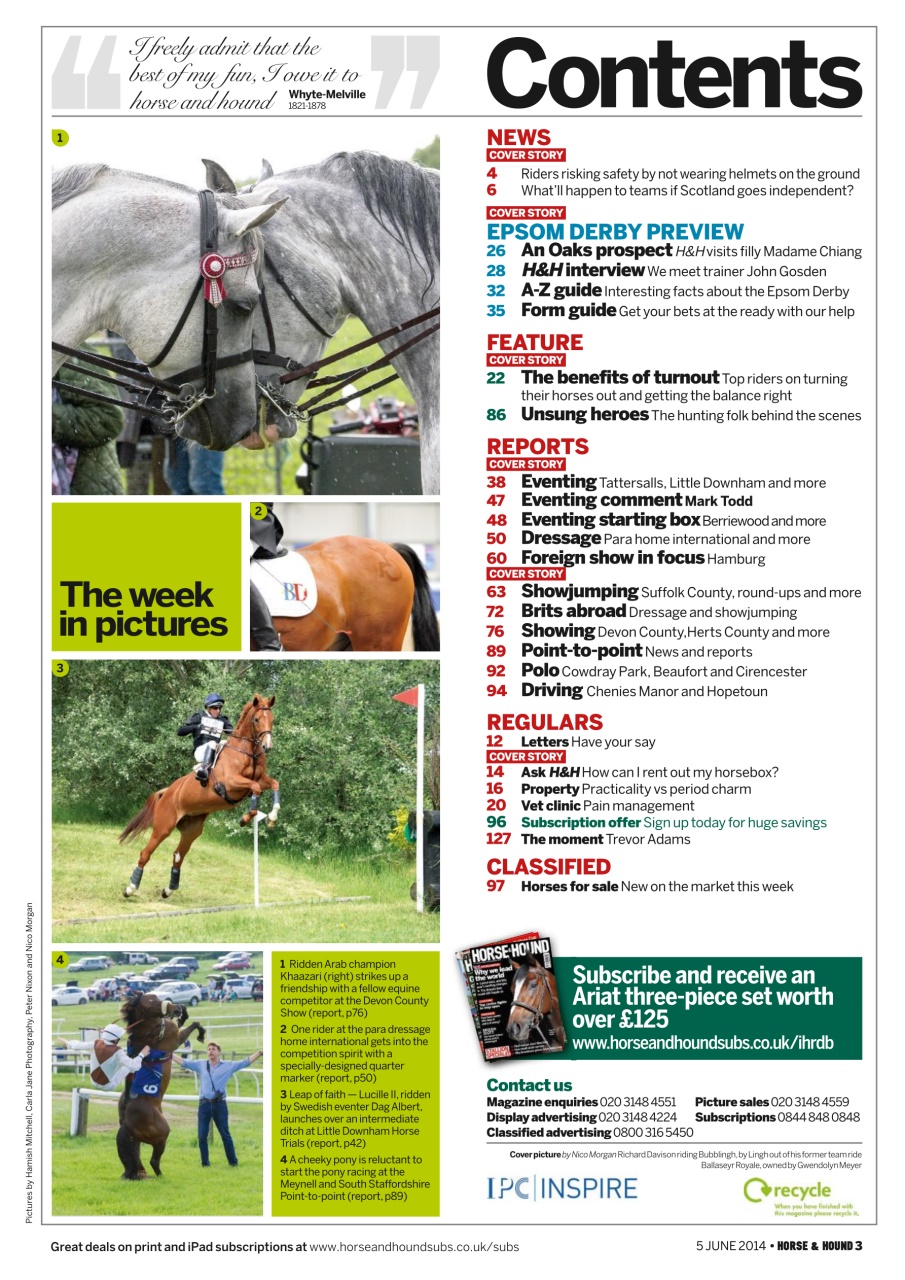Horse & Hound Preview Pages