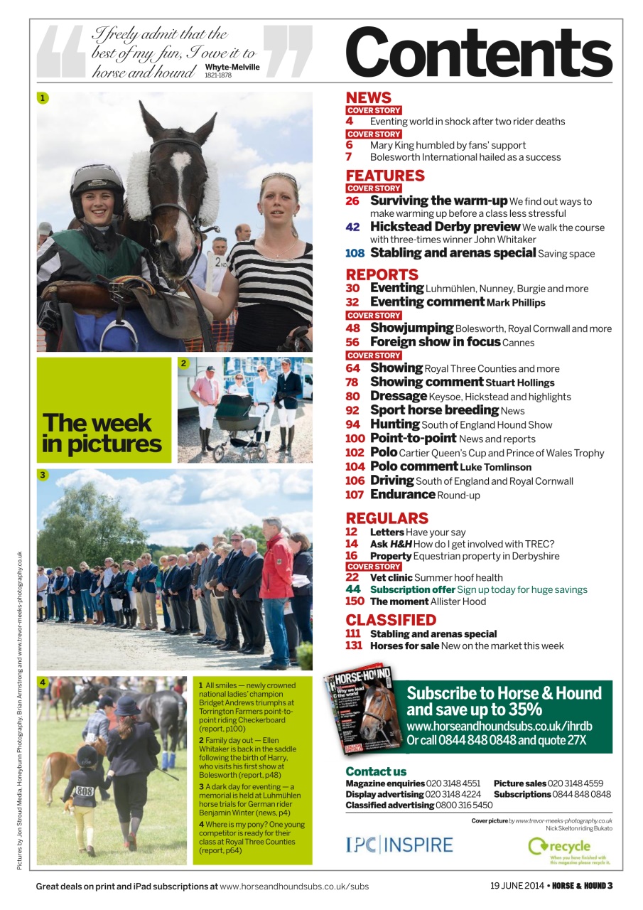 Horse & Hound Preview Pages