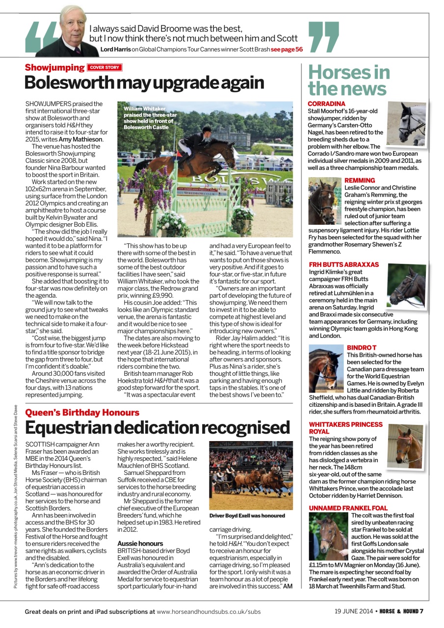 Horse & Hound Preview Pages