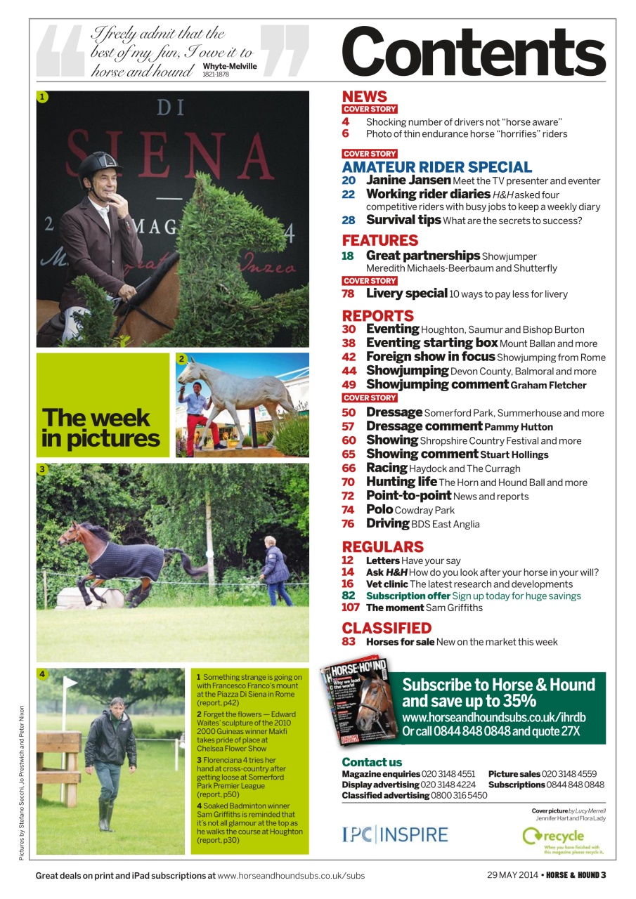 Horse & Hound Preview Pages