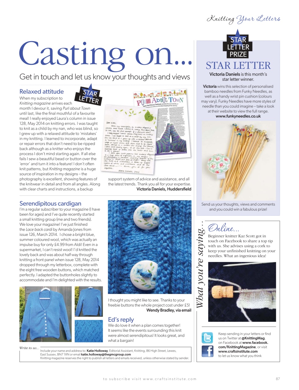 Knitting Preview Pages