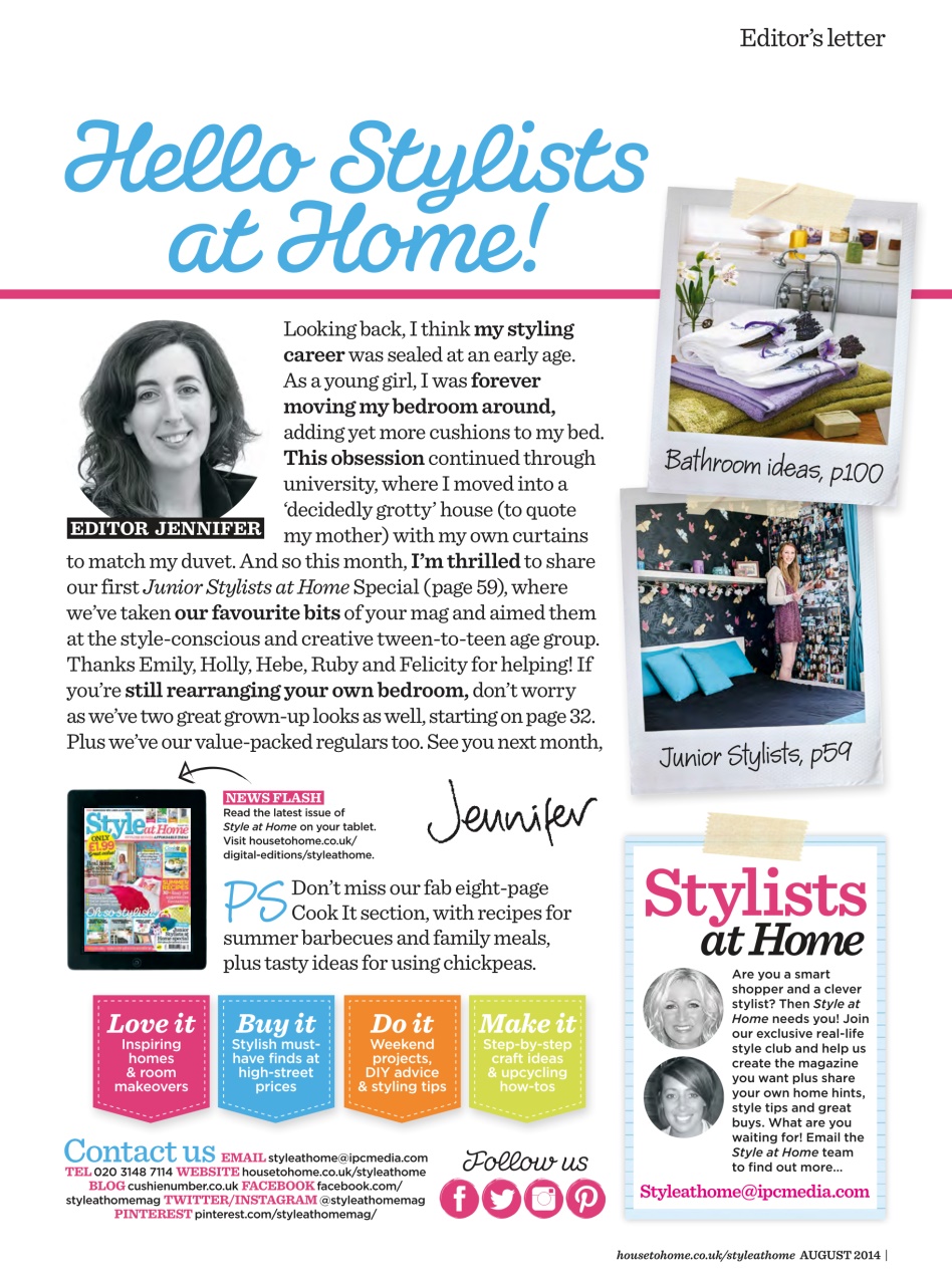 Style at Home Preview Pages