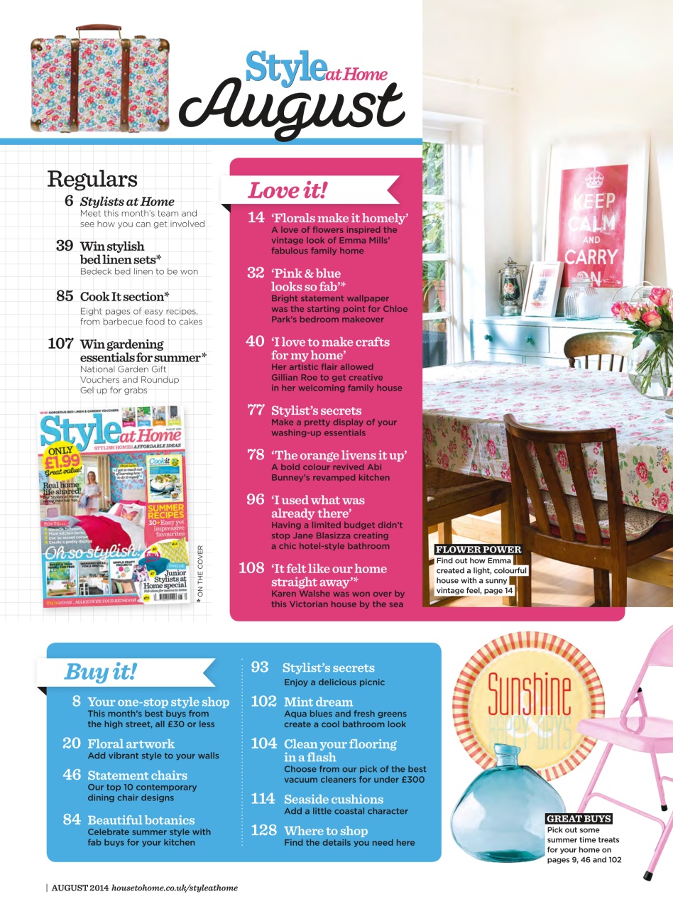 Style at Home Preview Pages