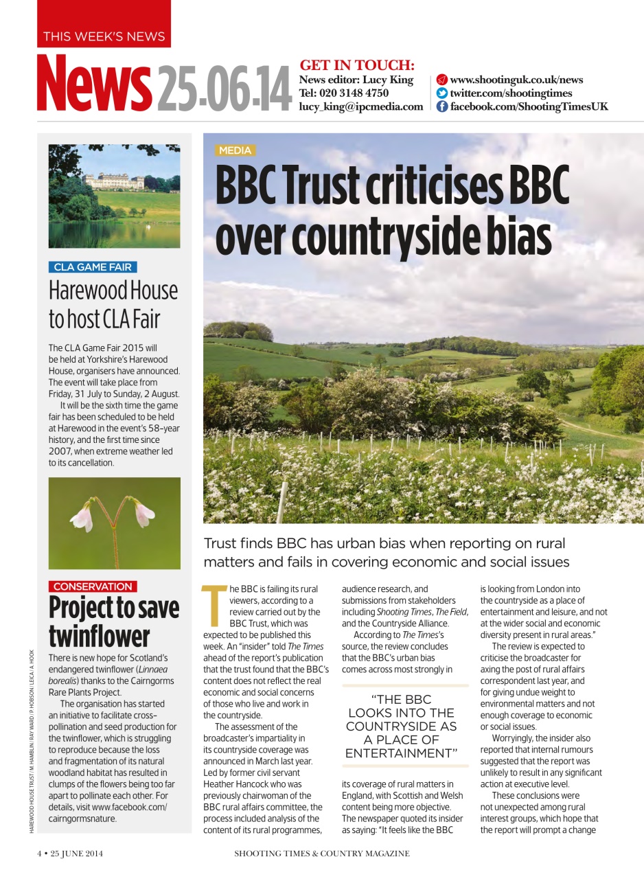 Shooting Times & Country Preview Pages