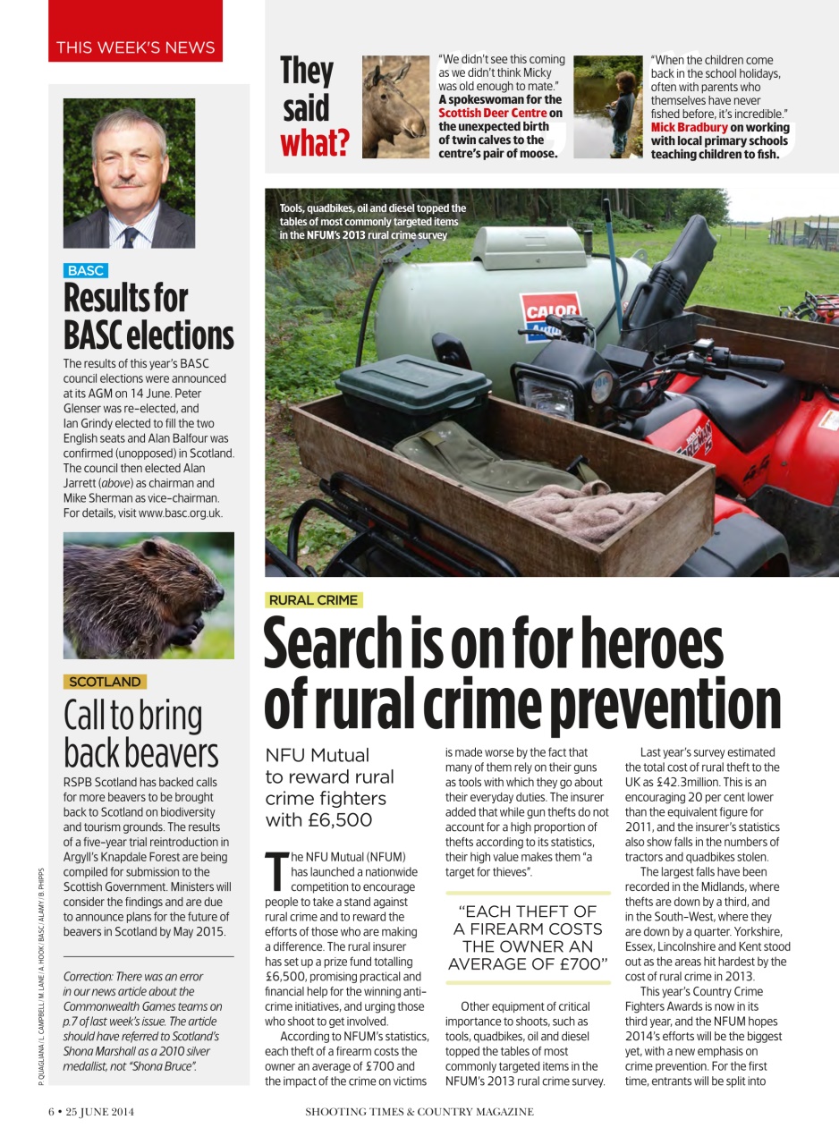 Shooting Times & Country Preview Pages
