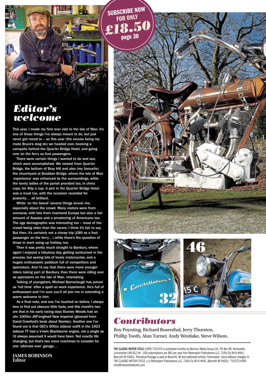 The Classic MotorCycle Preview Pages