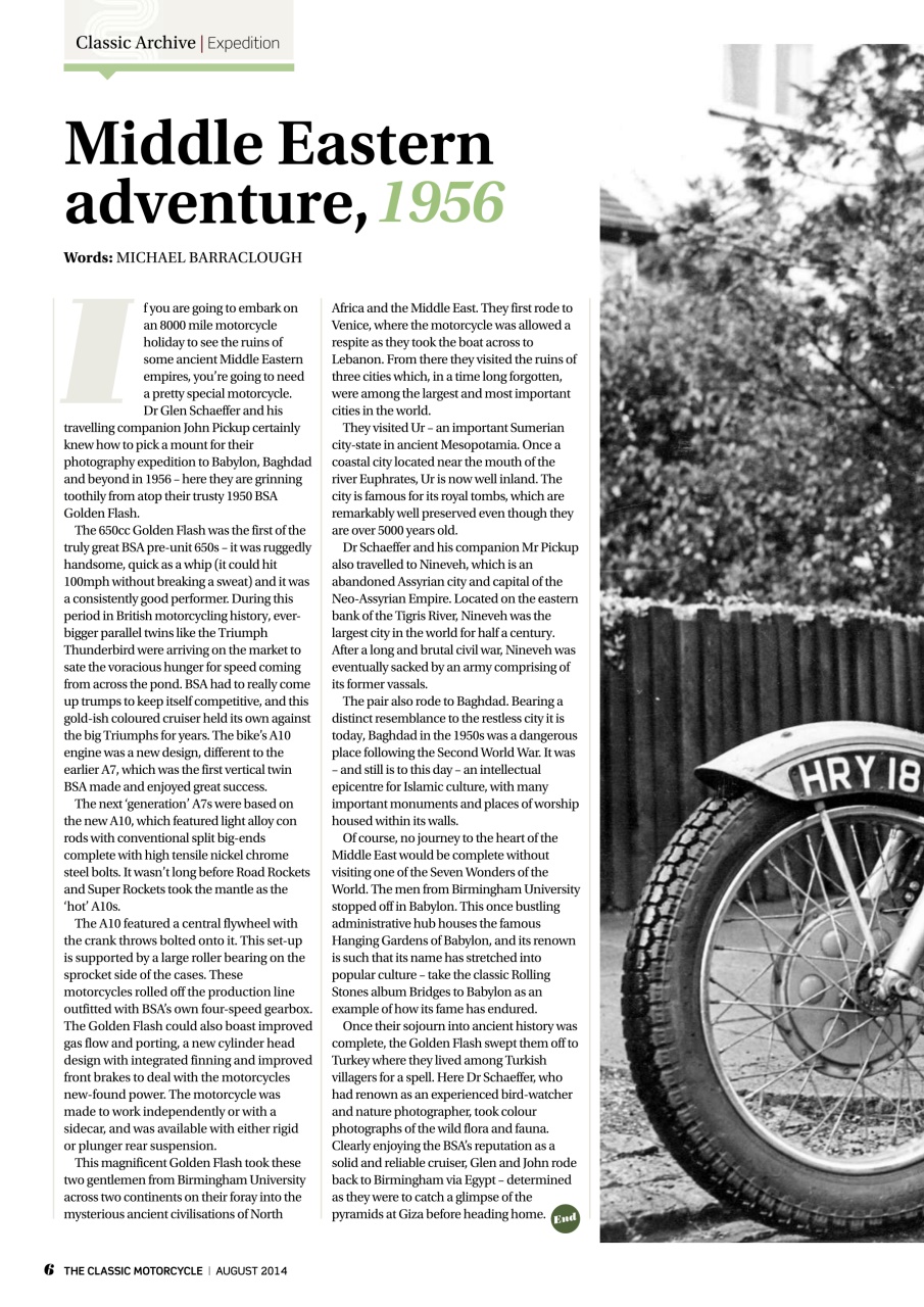 The Classic MotorCycle Preview Pages