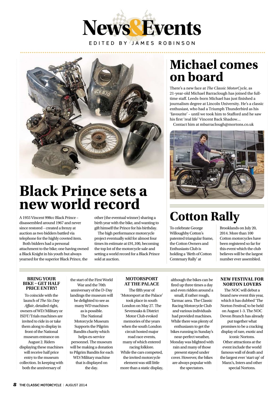 The Classic MotorCycle Preview Pages