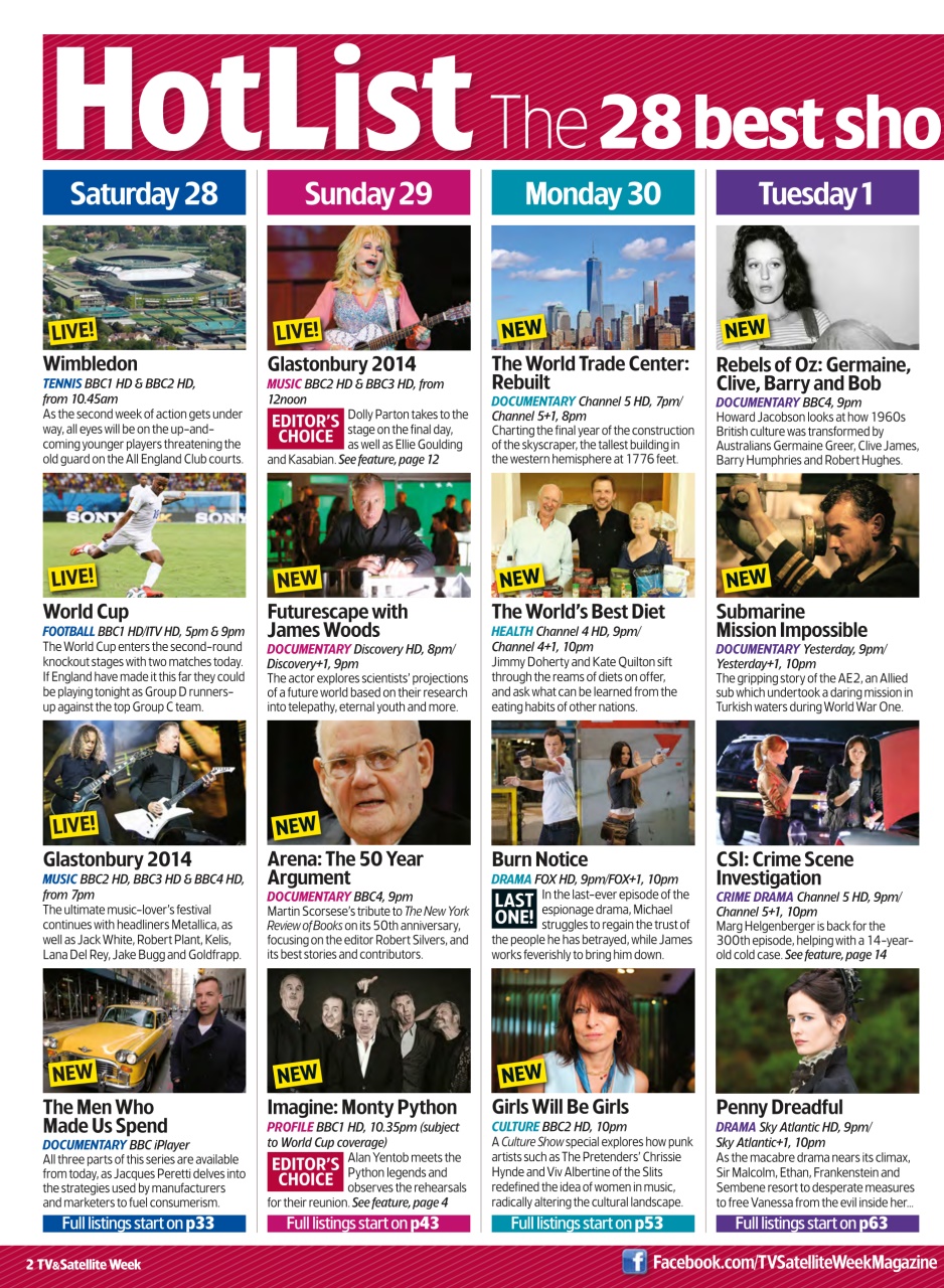 TV & Satellite Week Preview Pages