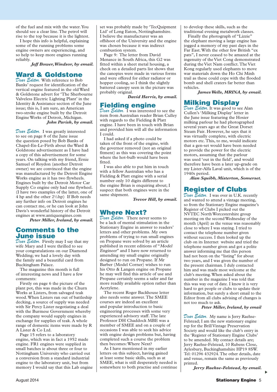 Stationary Engine Preview Pages