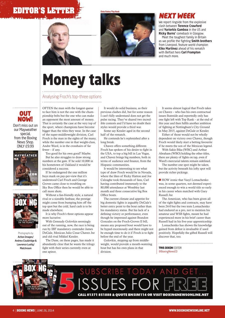 Boxing News Preview Pages