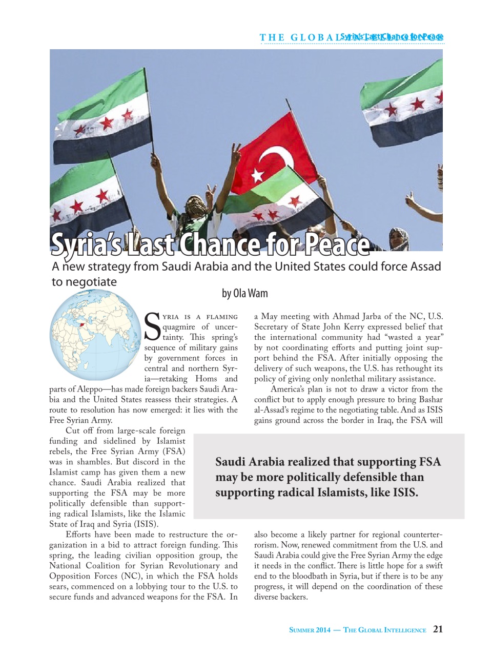 The Global Intelligence Preview Pages