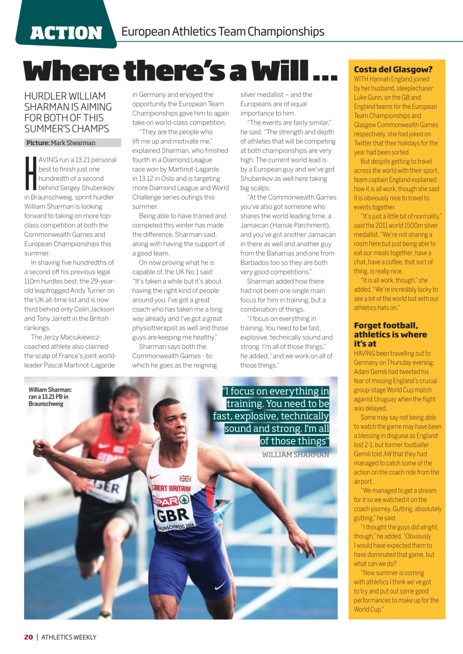 AW – Athletics Weekly Magazine Preview Pages