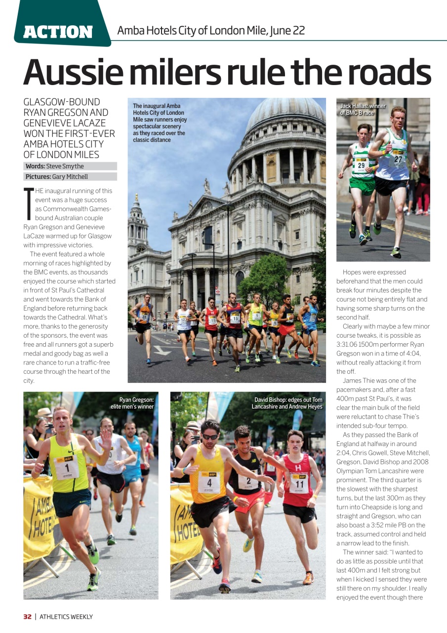 AW – Athletics Weekly Magazine Preview Pages