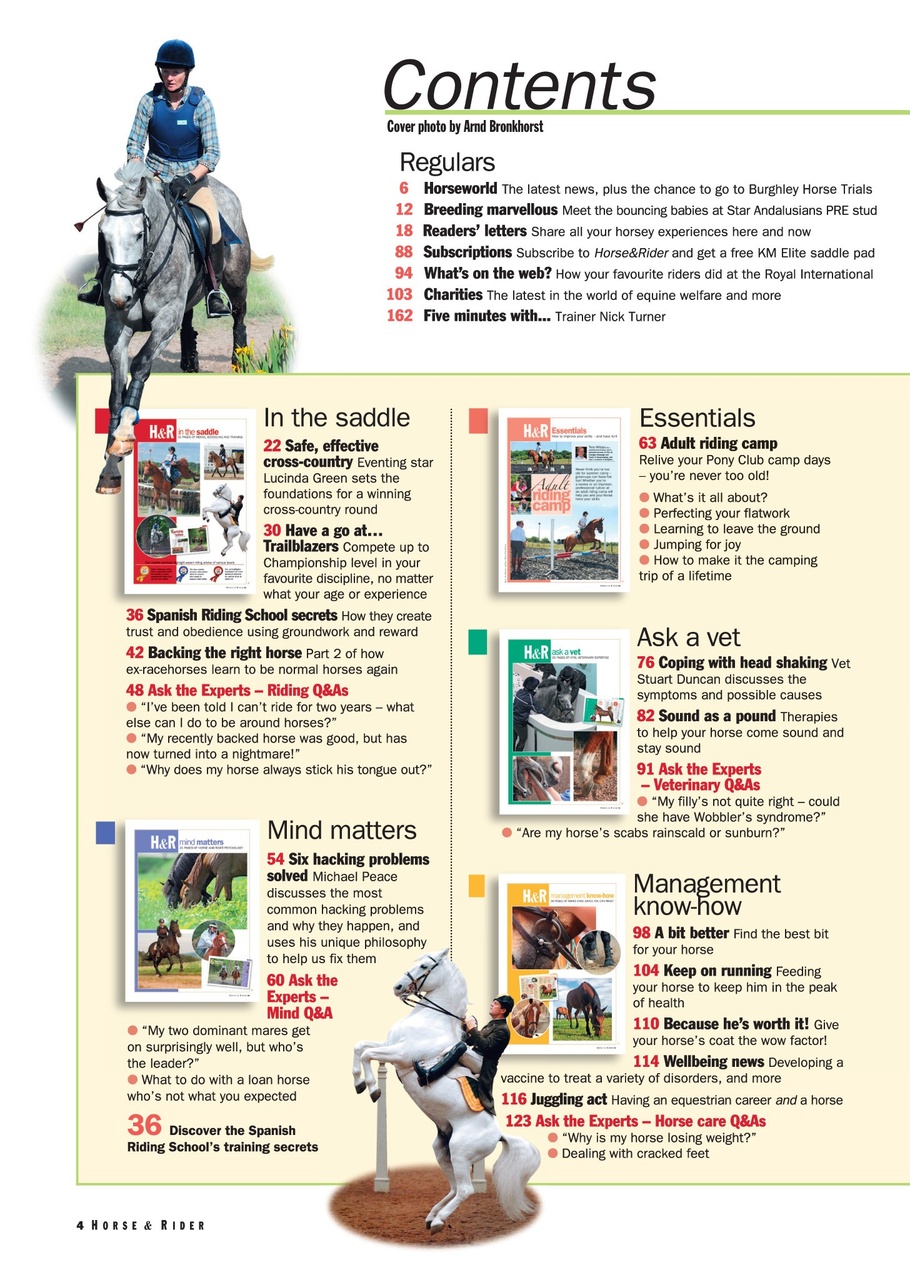 Horse&Rider Magazine - UK equestrian magazine for Horse and Rider Preview Pages