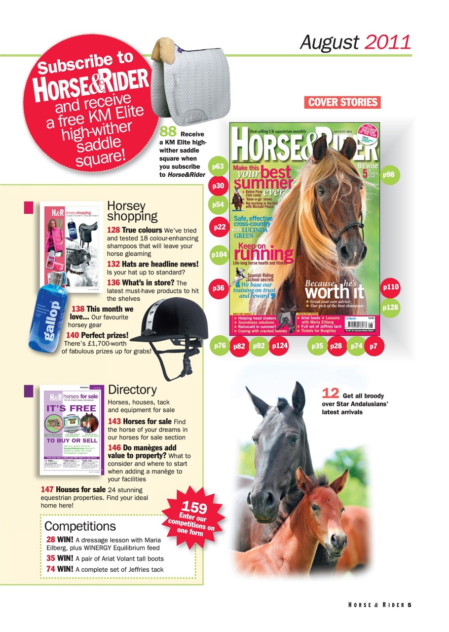 Horse&Rider Magazine - UK equestrian magazine for Horse and Rider Preview Pages