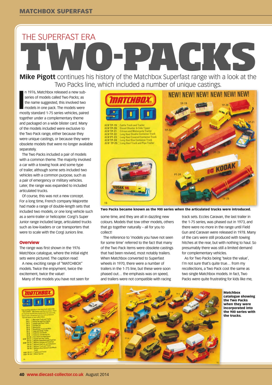 Diecast Collector Preview Pages