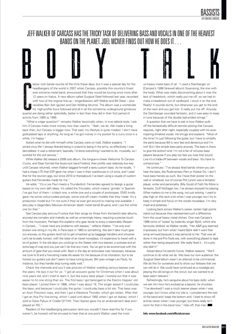 Bass Player UK Preview Pages