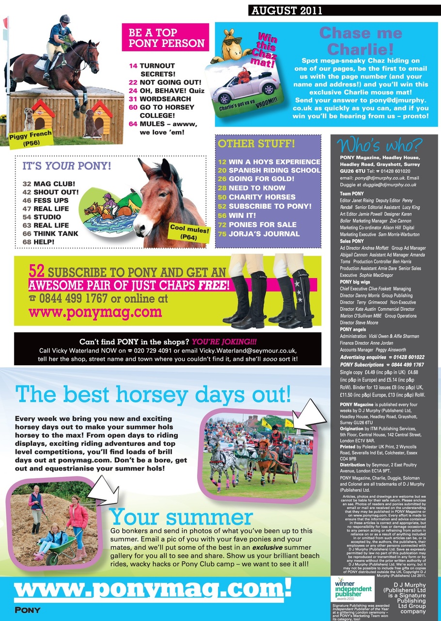 Pony Magazine Preview Pages