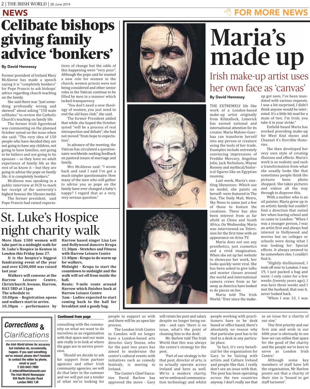 Irish World Preview Pages