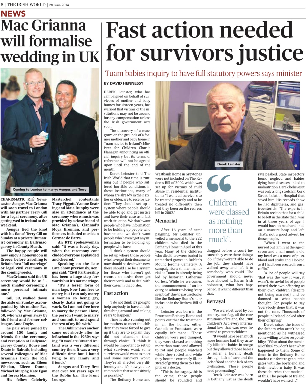 Irish World Preview Pages