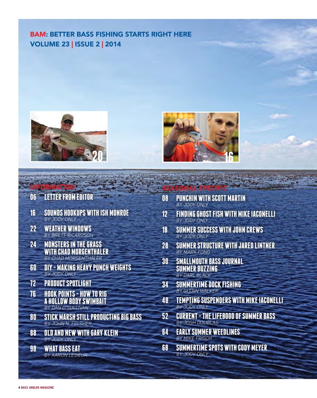 BASS ANGLER MAGAZINE Preview Pages