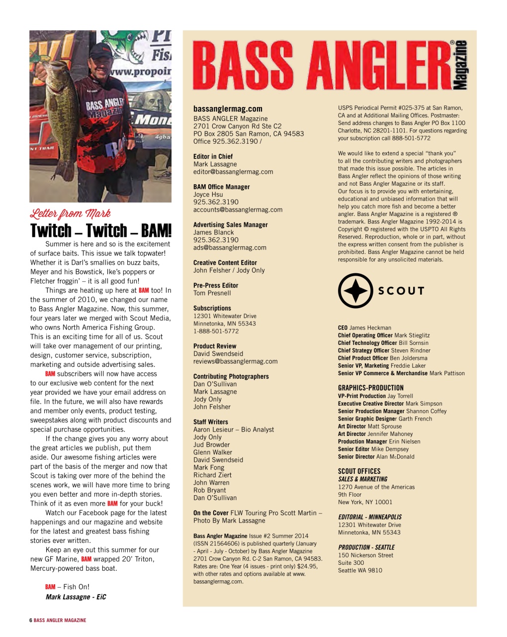 BASS ANGLER MAGAZINE Preview Pages