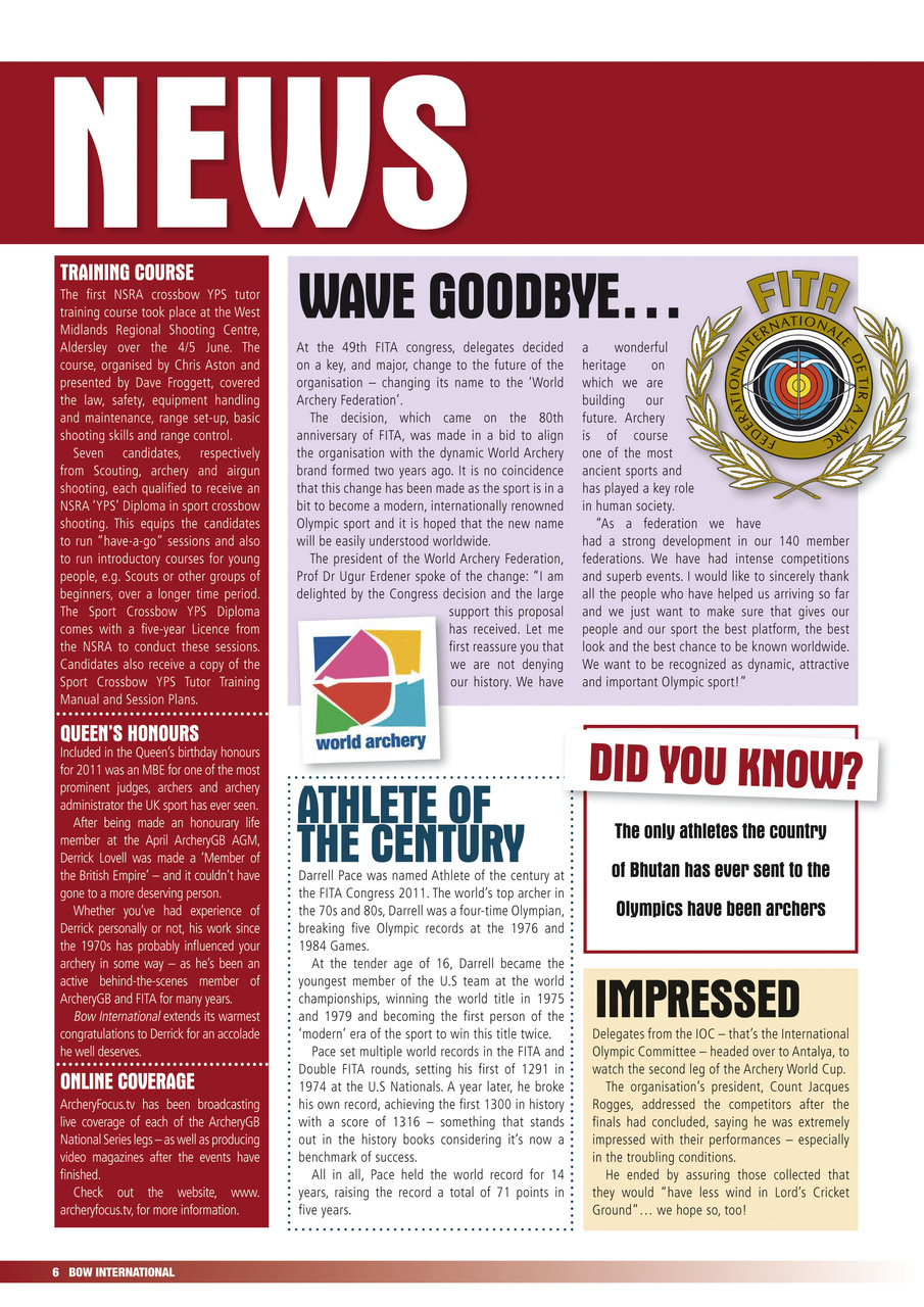 Bow International Preview Pages