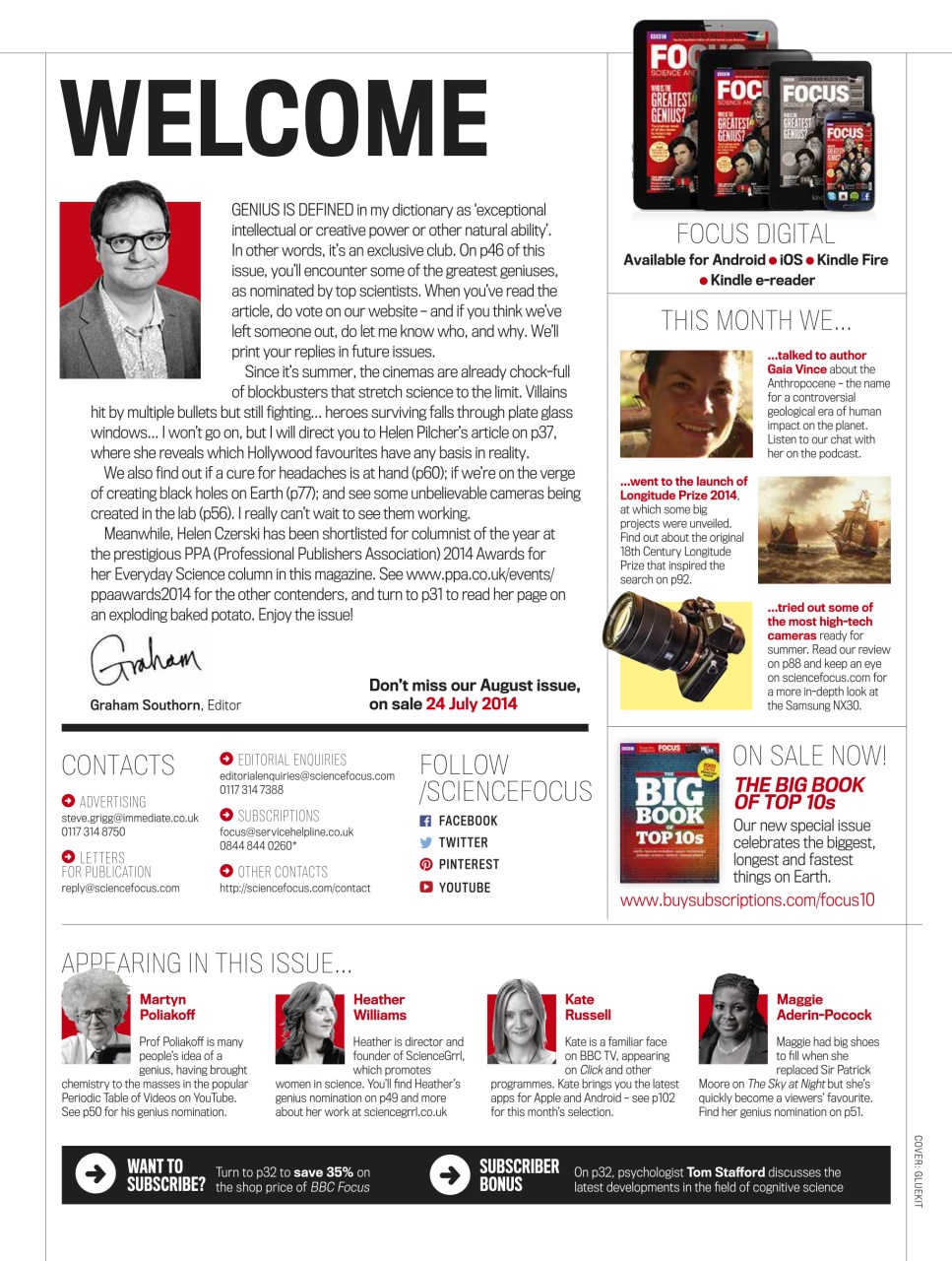 BBC Science Focus Magazine Preview Pages