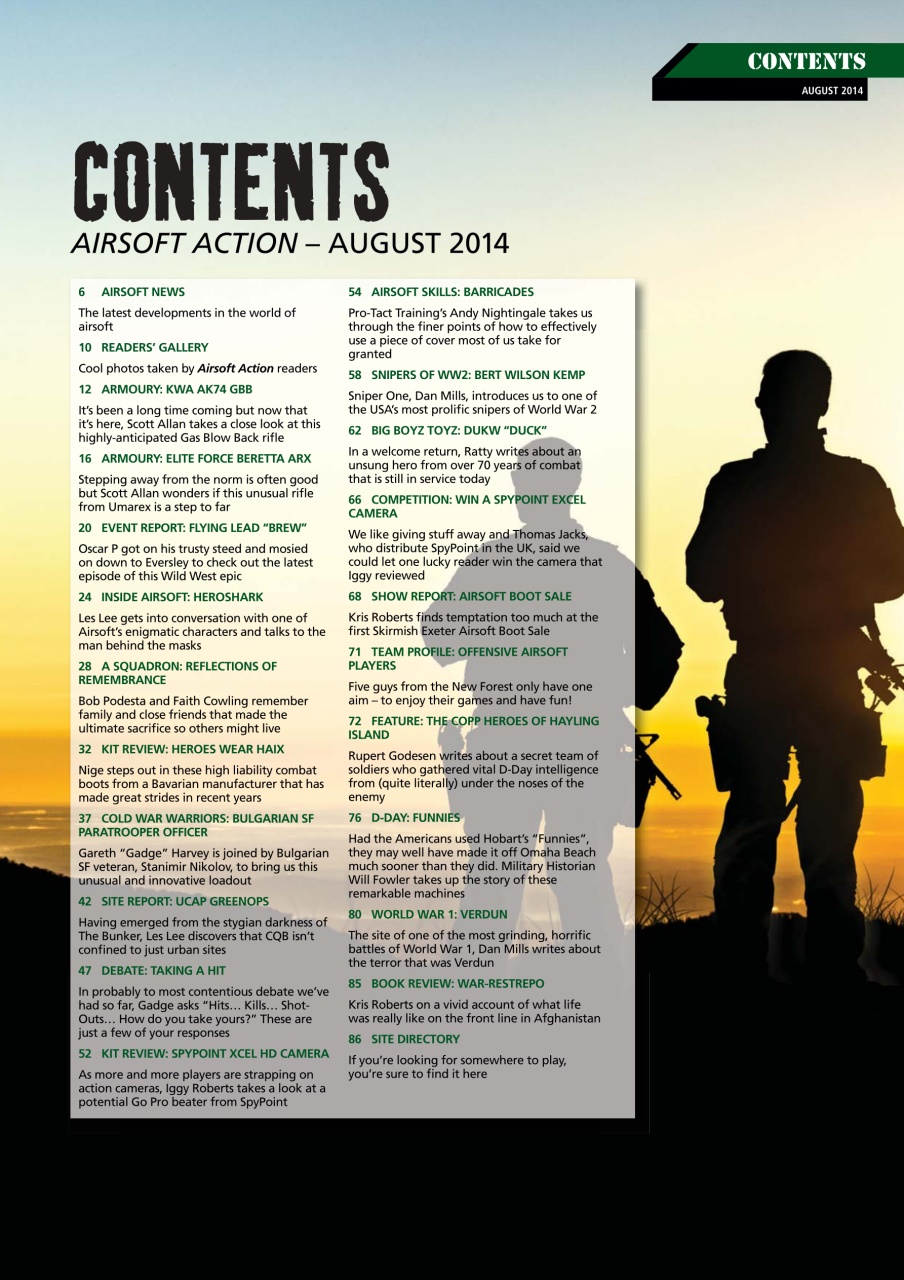 Airsoft Action Preview Pages