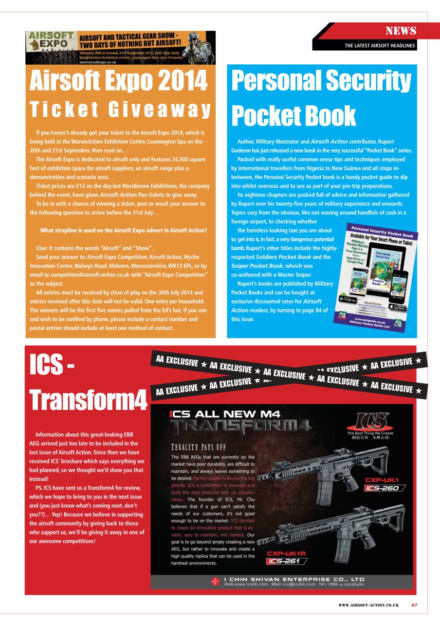 Airsoft Action Preview Pages